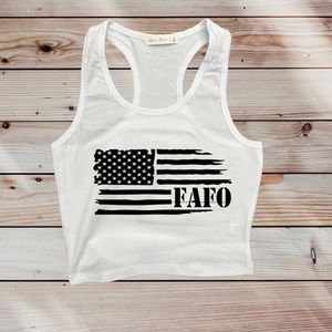 FAFO Cropped Tank Top
